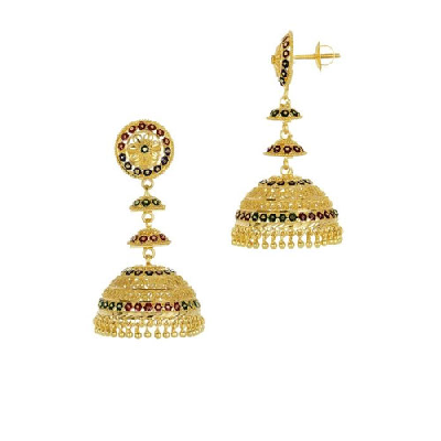 bhindi 22k gold jhumka 1658877385