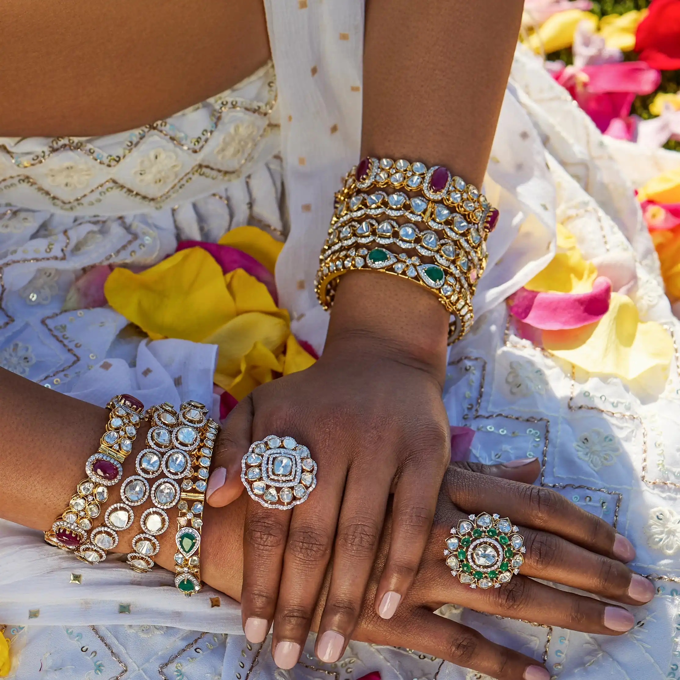 Uncut Diamond Bangles