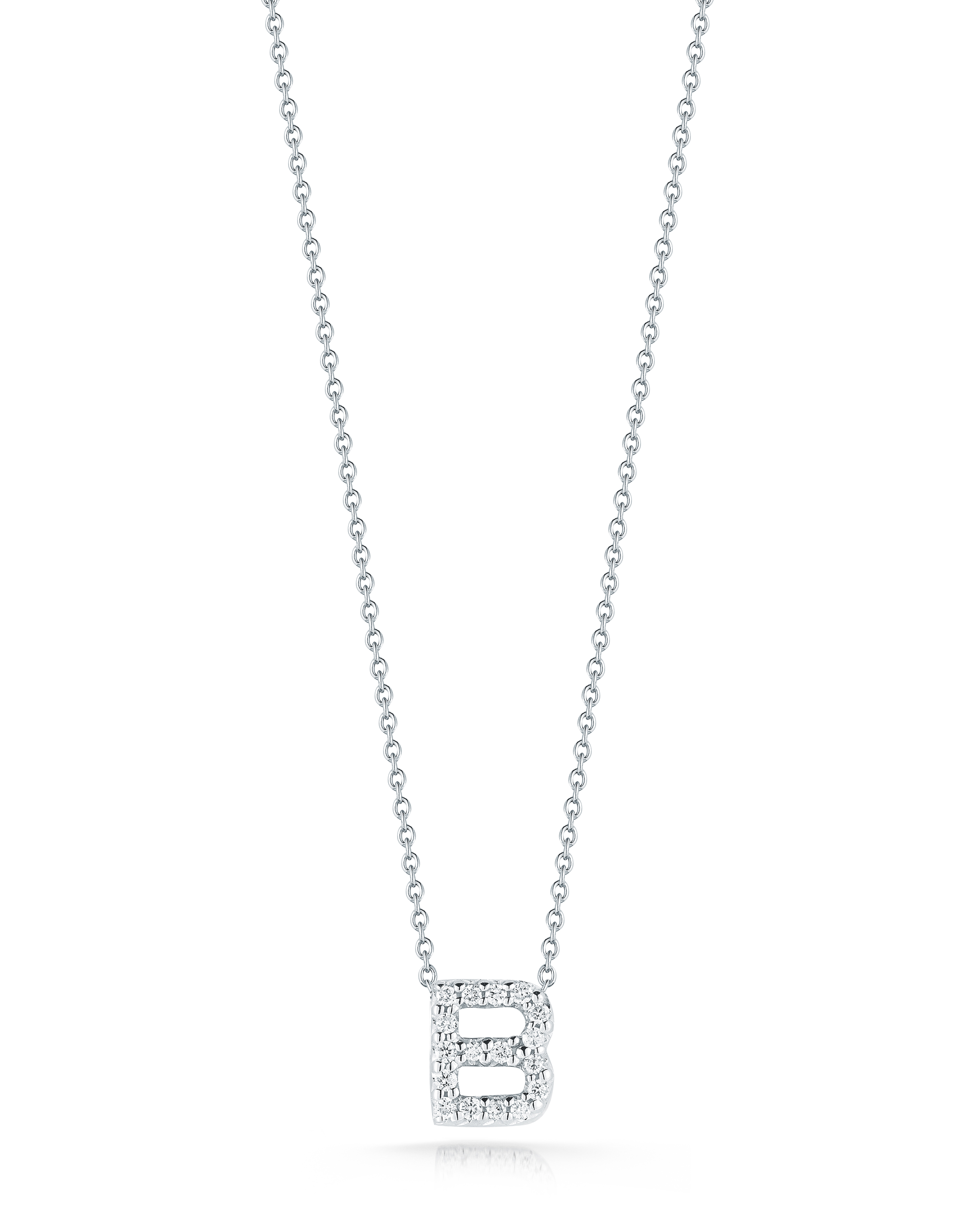 18k White Gold Tiny Treasures Diamond Love Letter 