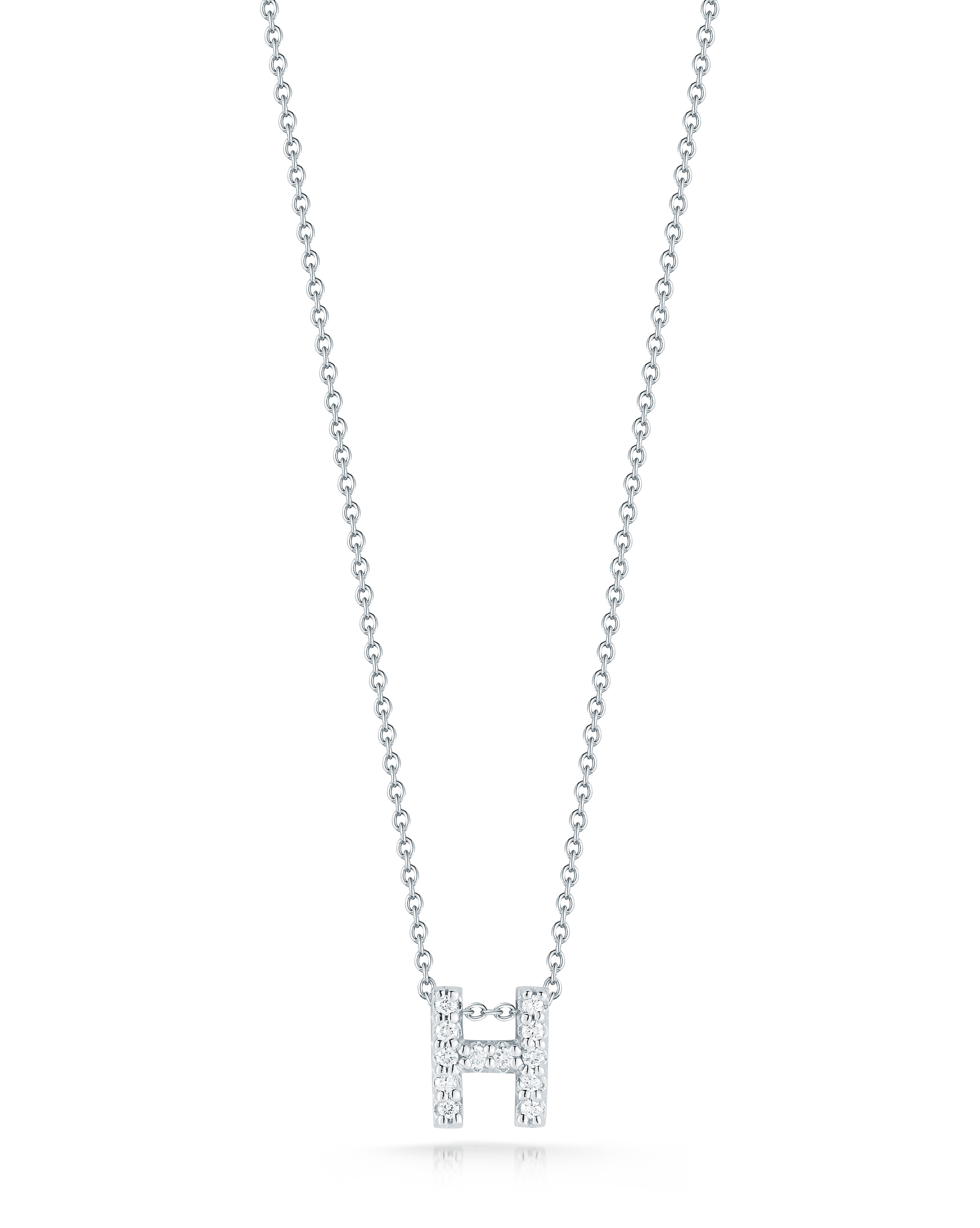 18k White Gold Tiny Treasures Diamond Love Letter 