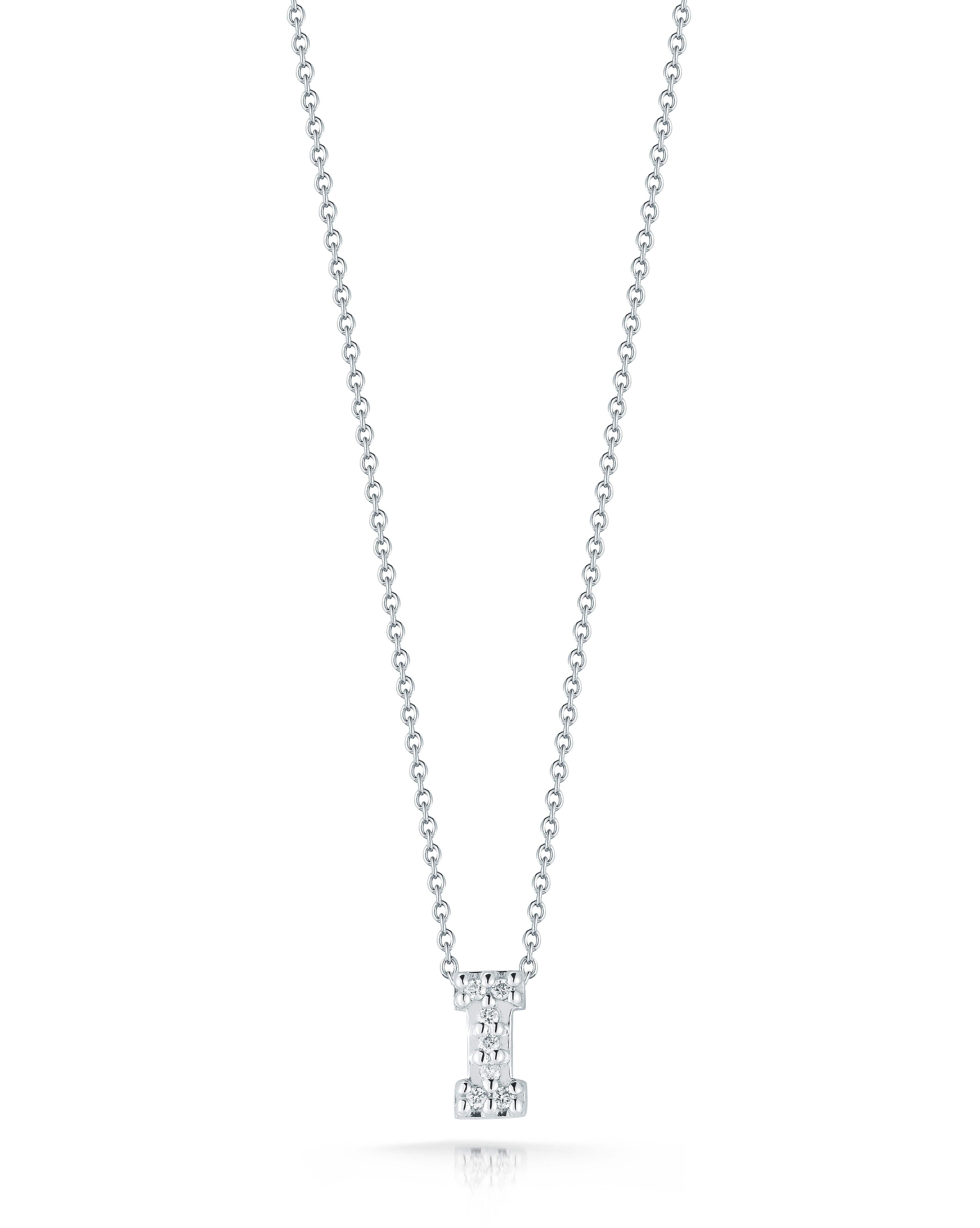 18k White Gold Tiny Treasures Diamond Love Letter 