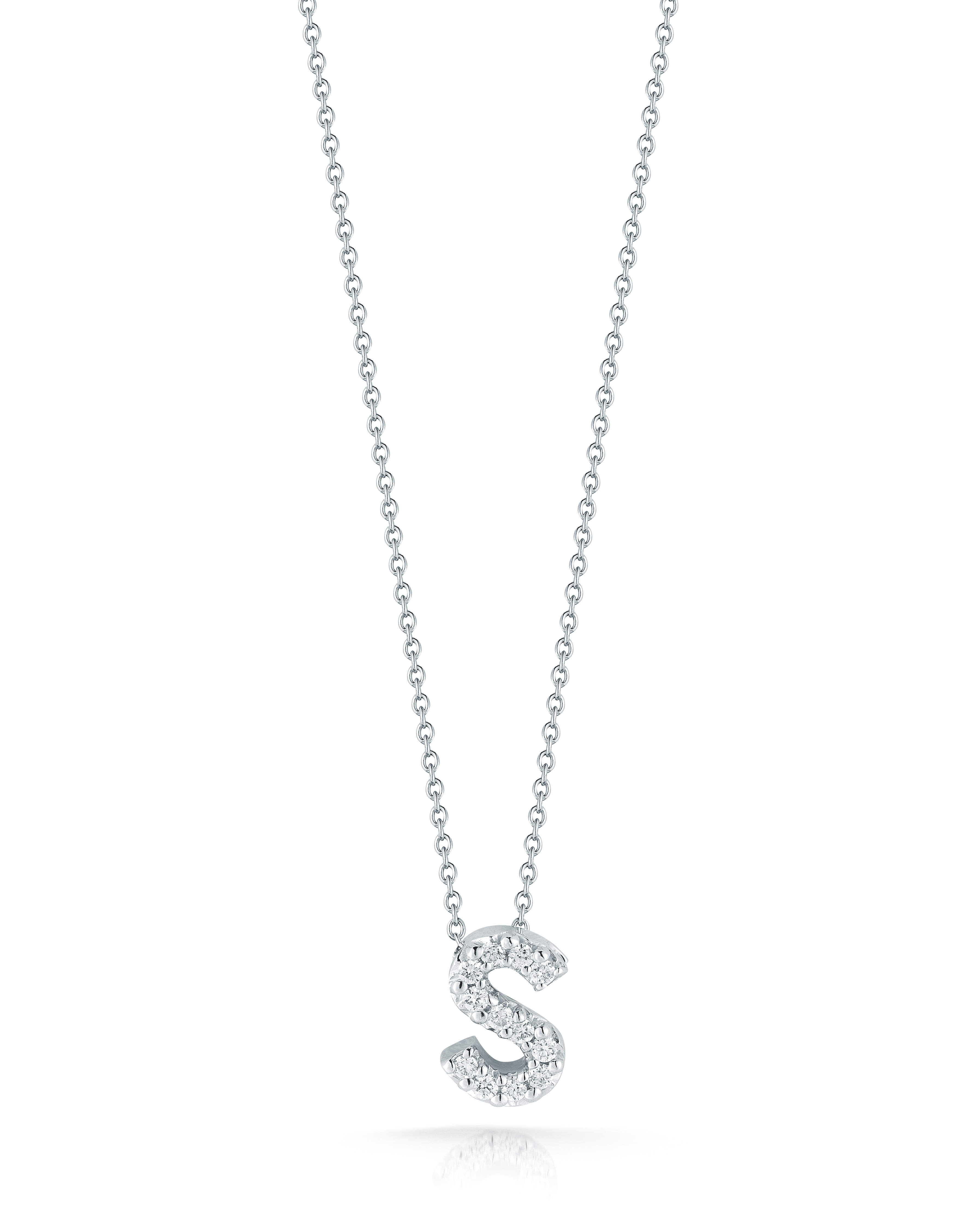 18k White Gold Tiny Treasures Diamond Love Letter 