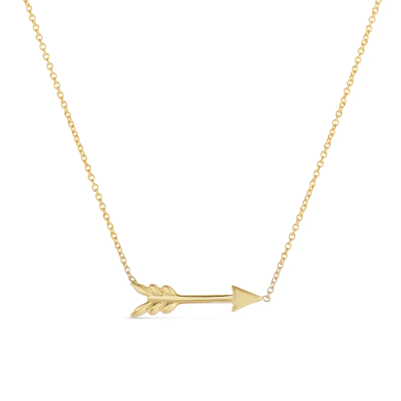 18Kt Gold Arrow Pendant