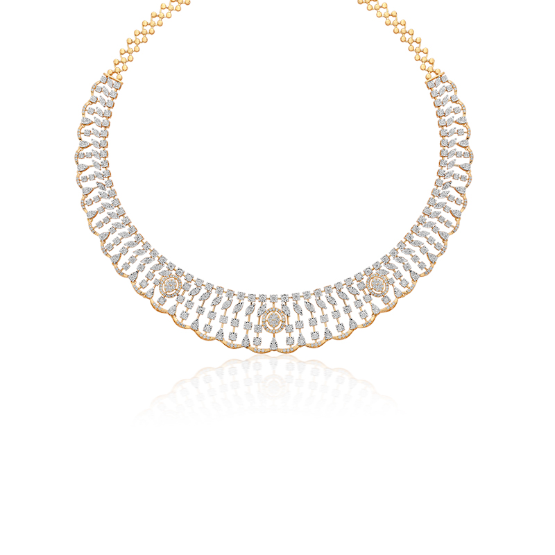Belle of the Ball Traditional Diamond Necklace & Earrings