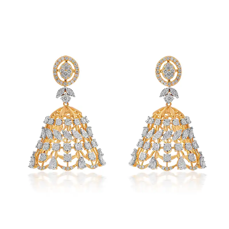 Belle of the Ball Traditional Diamond Necklace & Earrings
