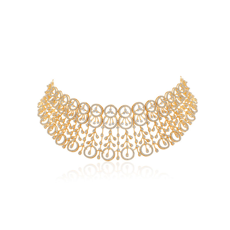 Exquisite Opulence Diamond Necklace & Earrings