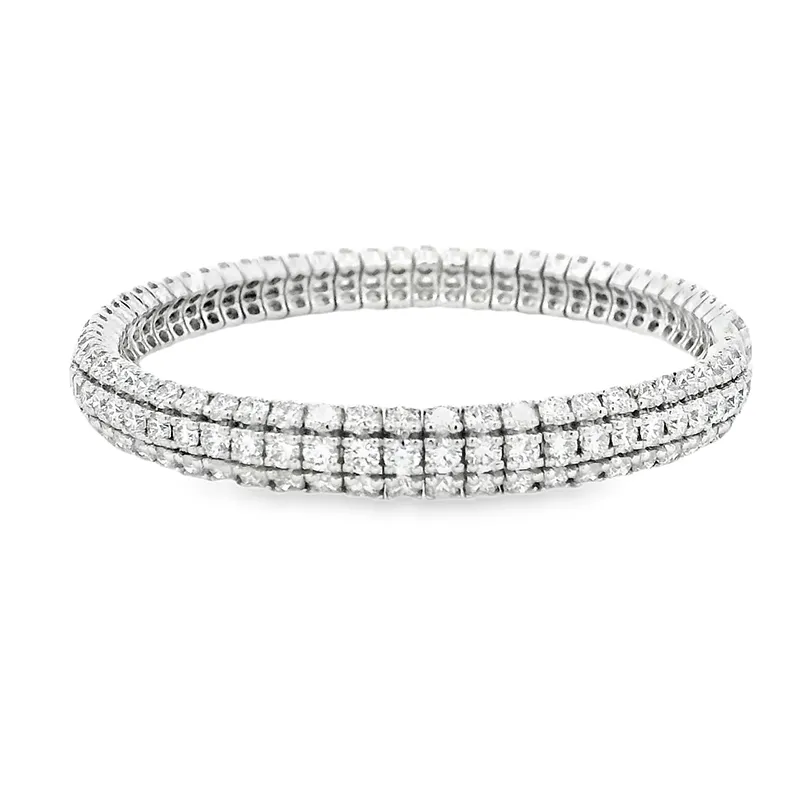 Gold Diamond Bangle Bracelet