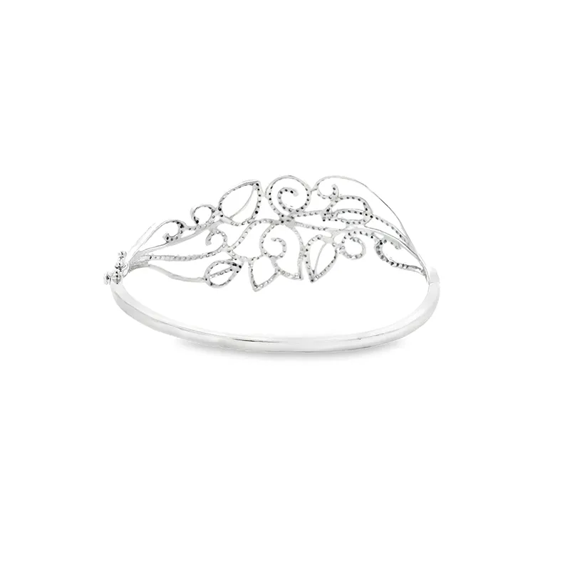 Gold Diamond Bangle Bracelet