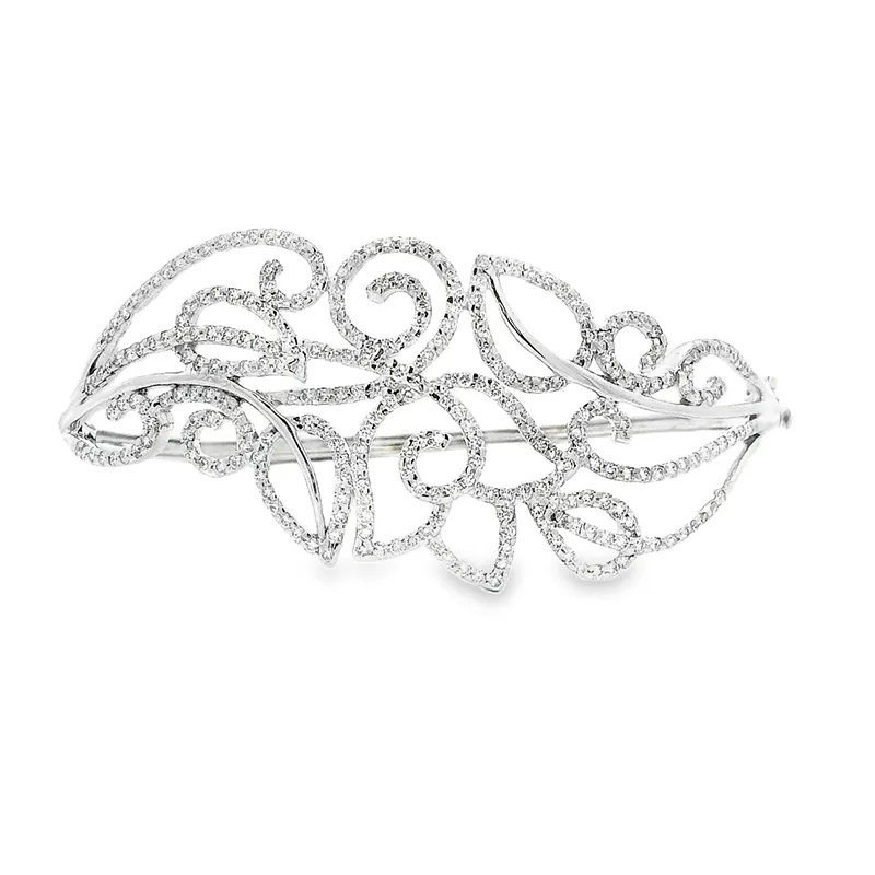Gold Diamond Bangle Bracelet