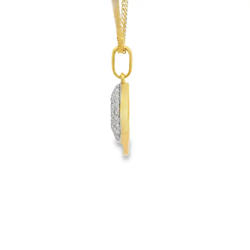 Elegant Gold Diamond Pendant