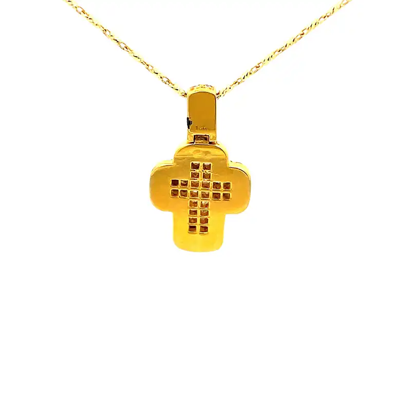 Radiant Diamond Cross pendant