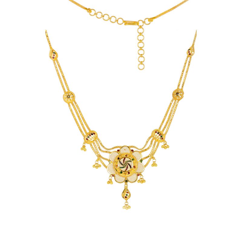 22K Gold Necklaces for Women -Indian Gold Jewelry -Buy Online