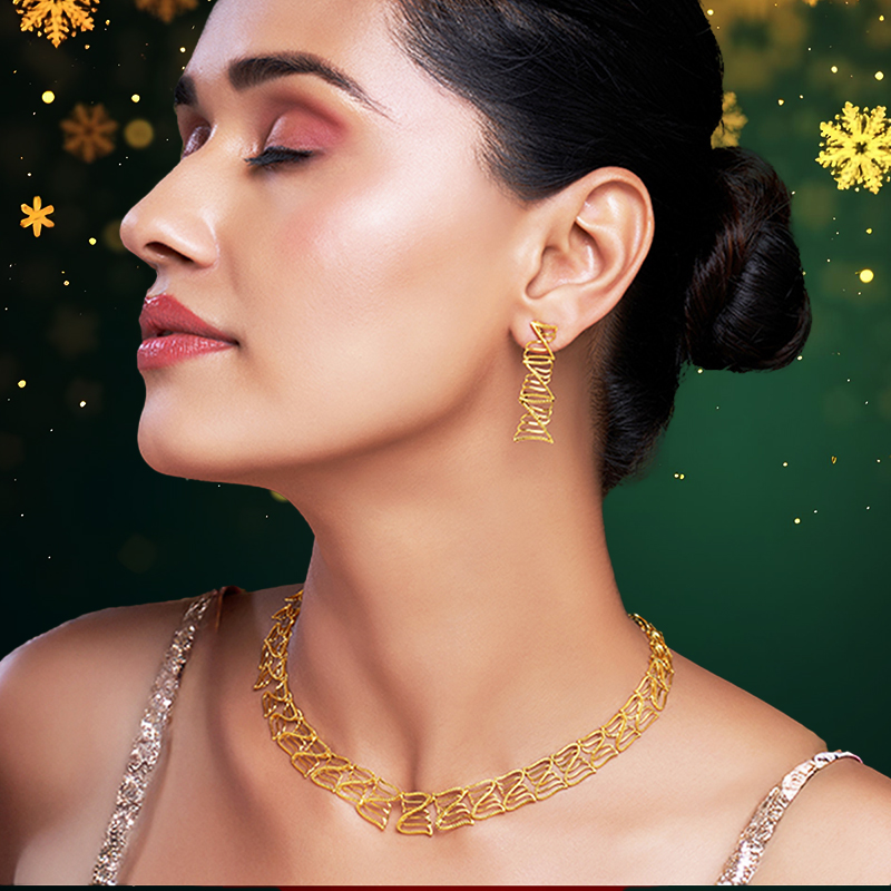 Understated Luxury in 22K Gold.