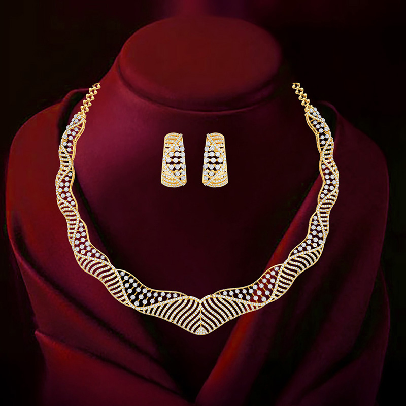 Radiant, romantic and refined Diamond Necklace Set