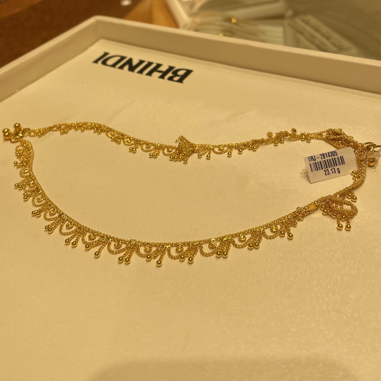 Contemporary Yellow Gold Anklets