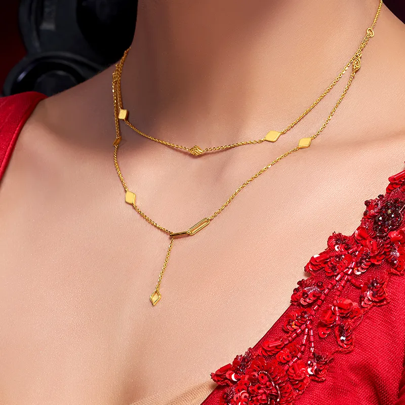 Stay on Trend - 22K gold Necklace Set