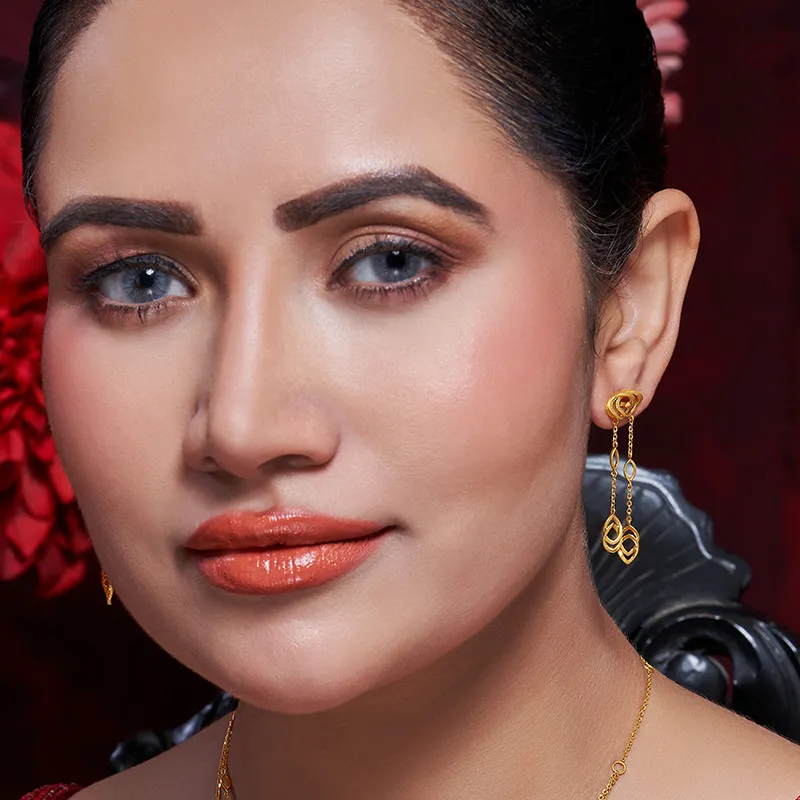 22K Gold Layered Chain Necklace Set