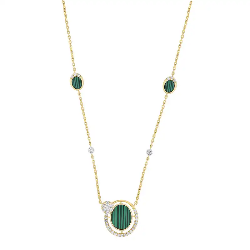 Diamond Pendant Set in Gold