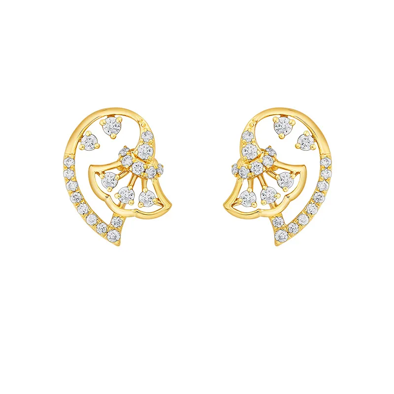 18K Gold Dimond Pendant Set