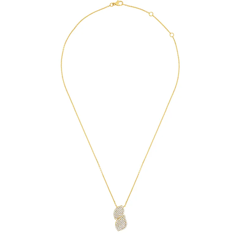 Eternal Bloom - 18K Gold Diamond Pendant Set