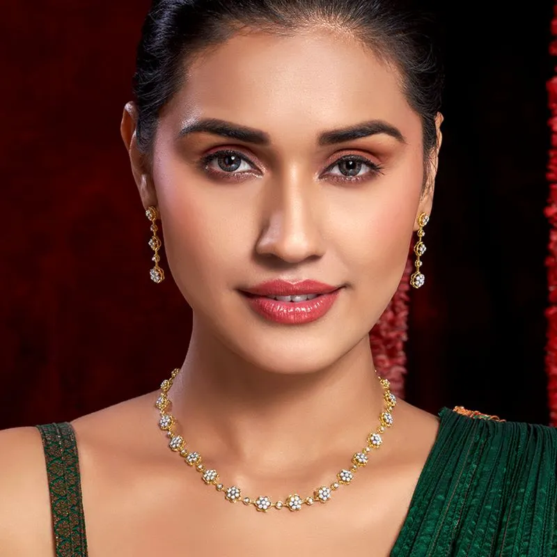 Sparkling Symphony of Elegance - Necklace Set