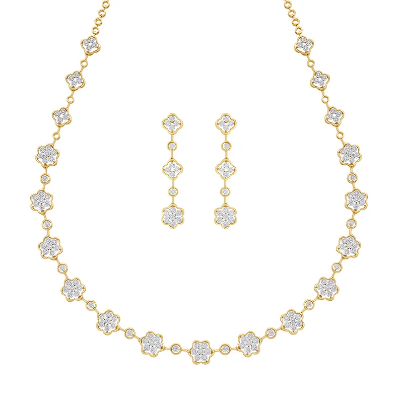 Sparkling Symphony of Elegance - Necklace Set