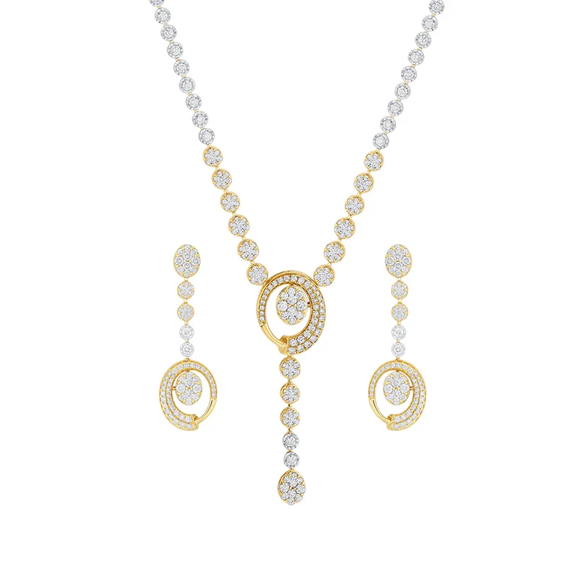 Sparkle with Simplicity - Diamond Necklace Set