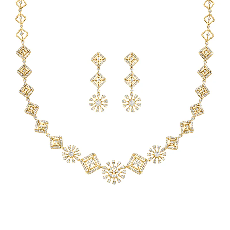 Timeless artistry meets Modern Charm - Diamond Necklace Set