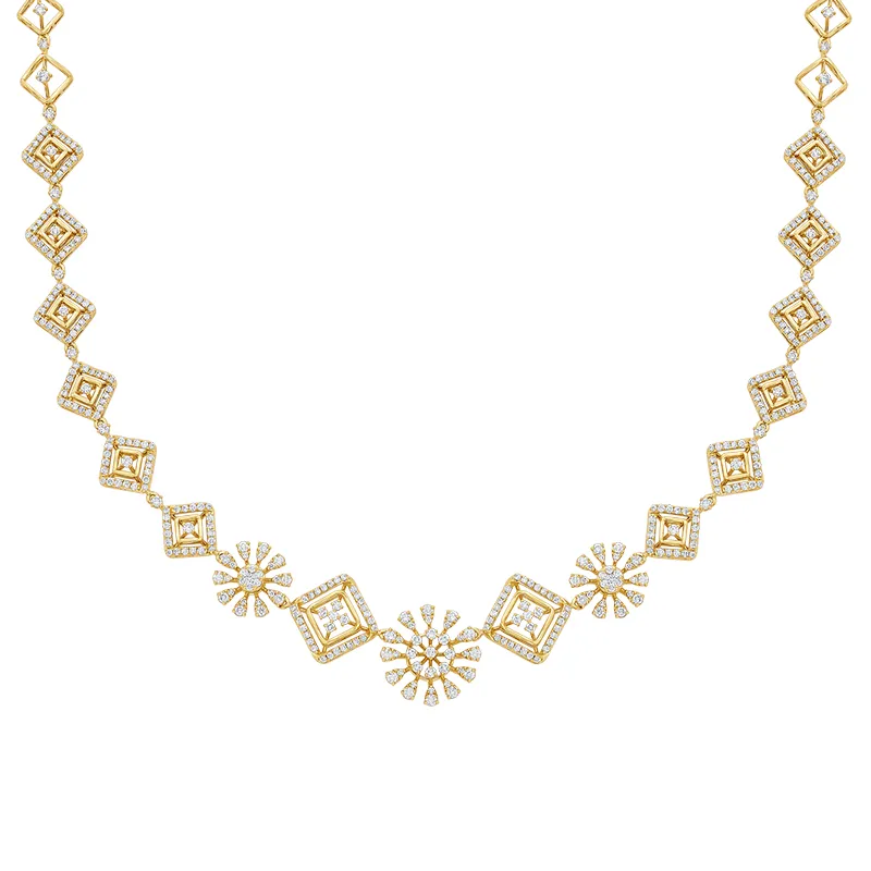 Timeless artistry meets Modern Charm - Diamond Necklace Set