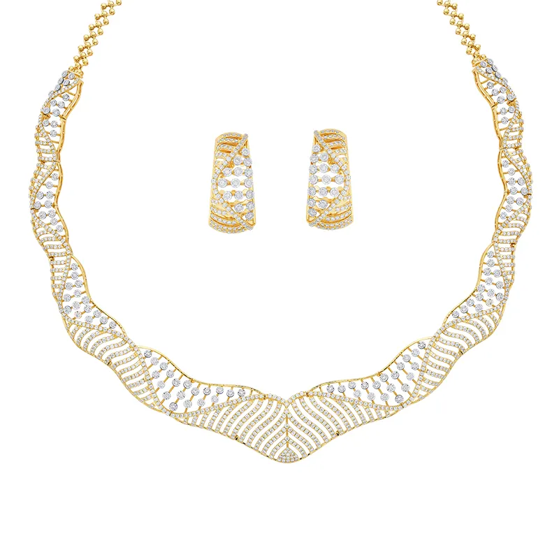 Radiant, romantic and refined Diamond Necklace Set