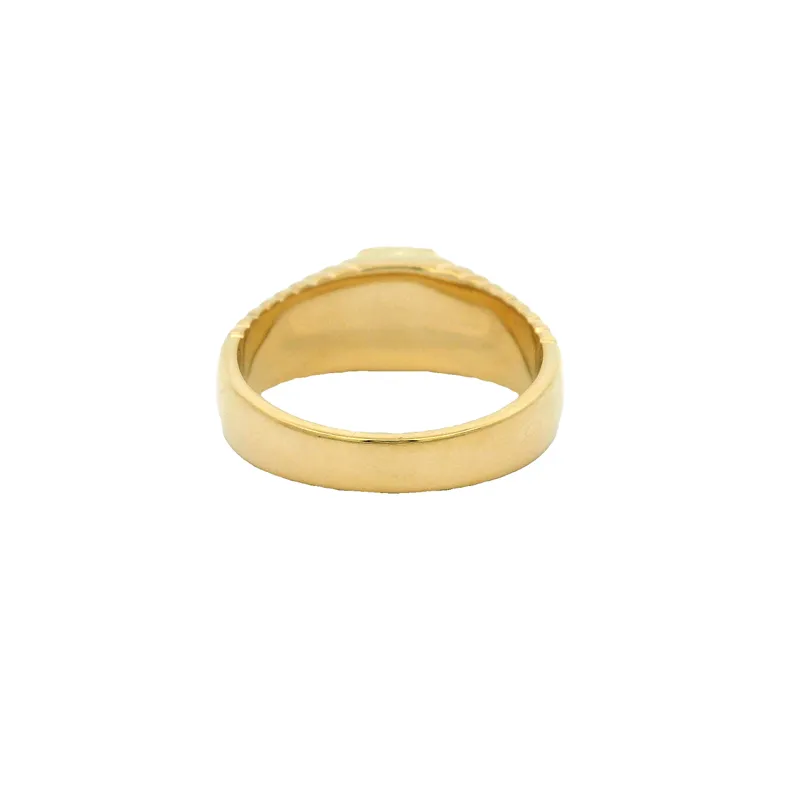 Elegant Diamond Hexagon shaped Men's Ring - Size 9.5