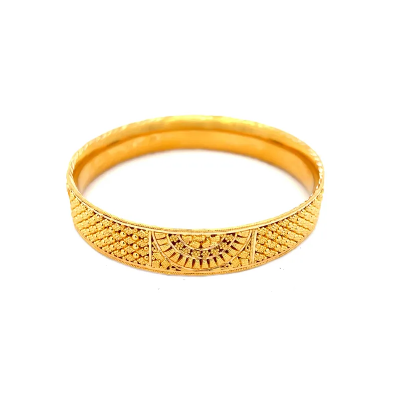 Elegant Gold Bangles - Set of 2  - Size 2.3
