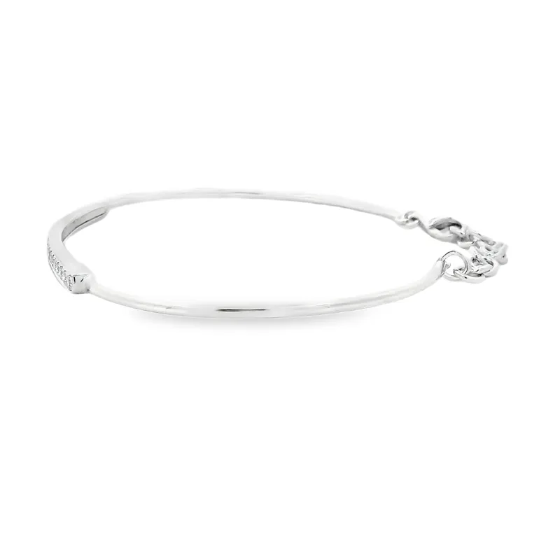 Gold Diamond Bangle Bracelet