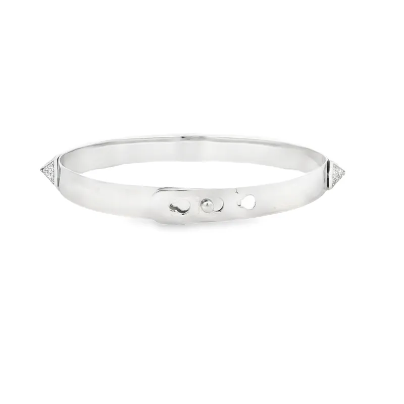 Gold Diamond Bangle Bracelet