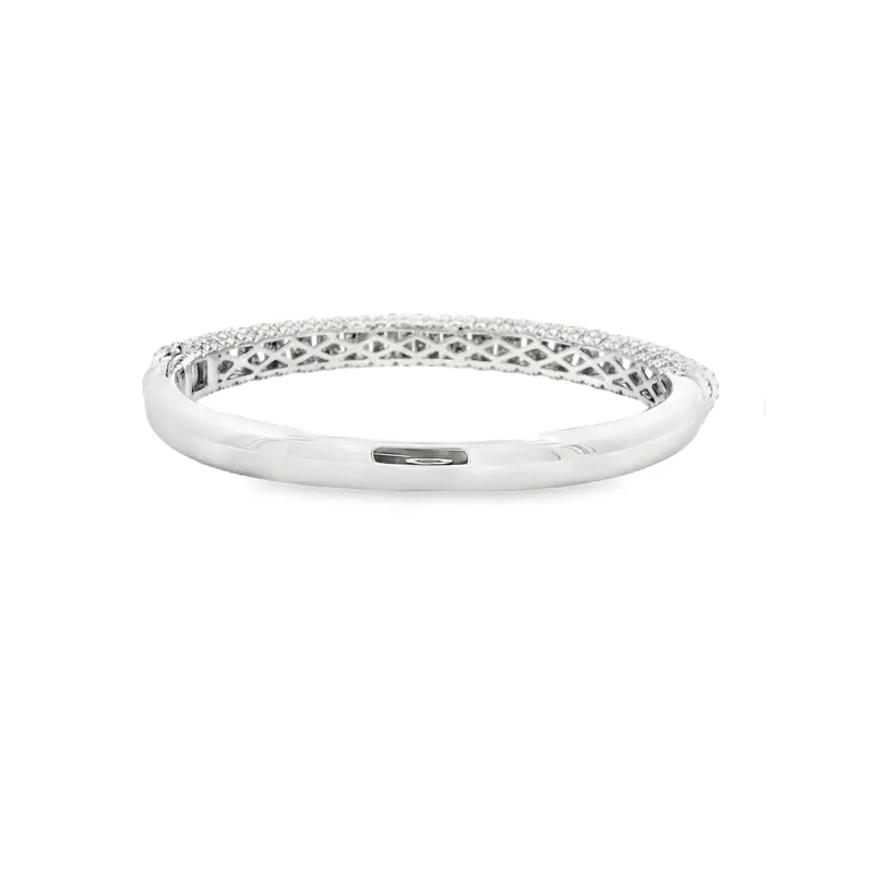 Gold Diamond Bangle Bracelet