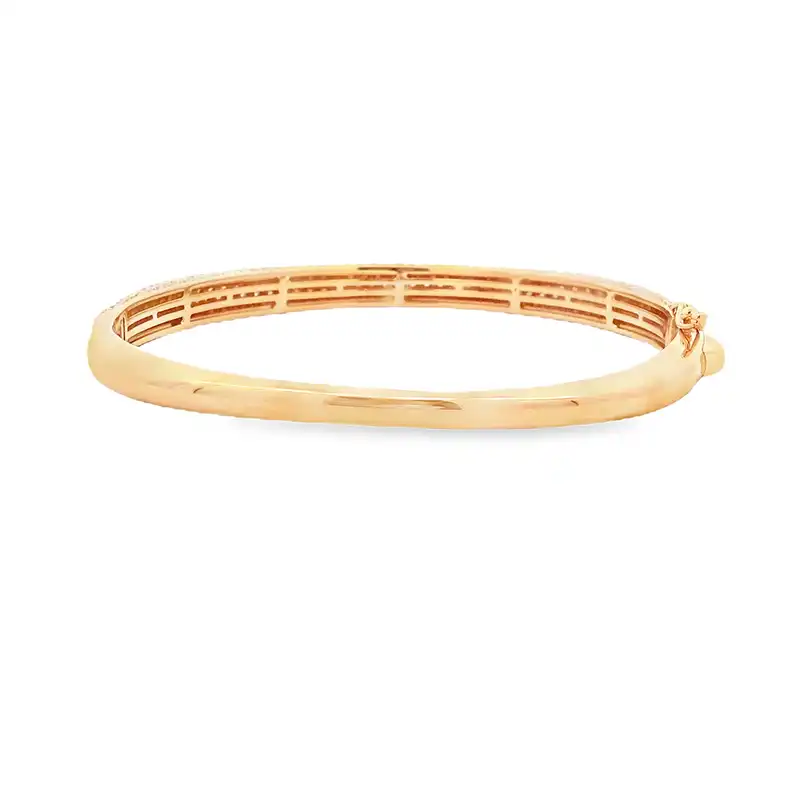 Gold Diamond Bangle Bracelet