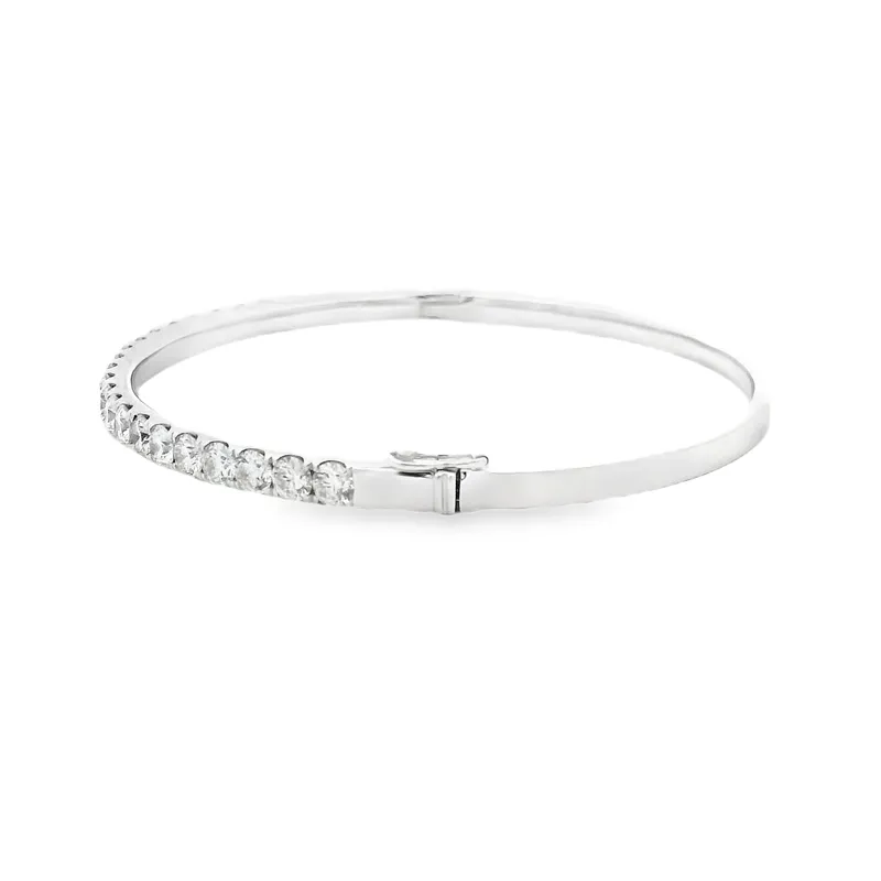 Gold Diamond Bangle Bracelet