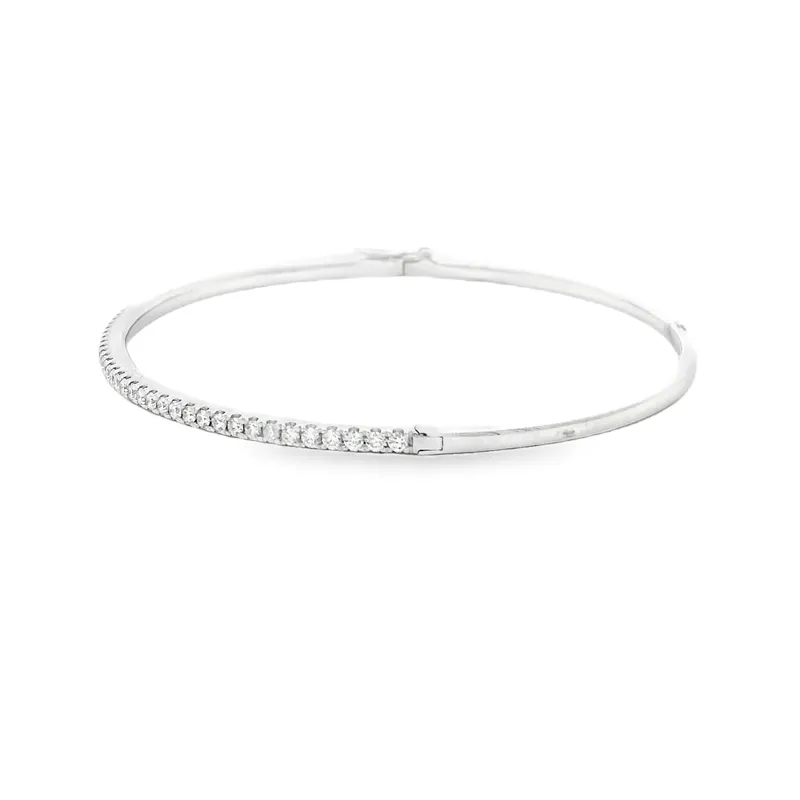 Gold Diamond Bangle Bracelet