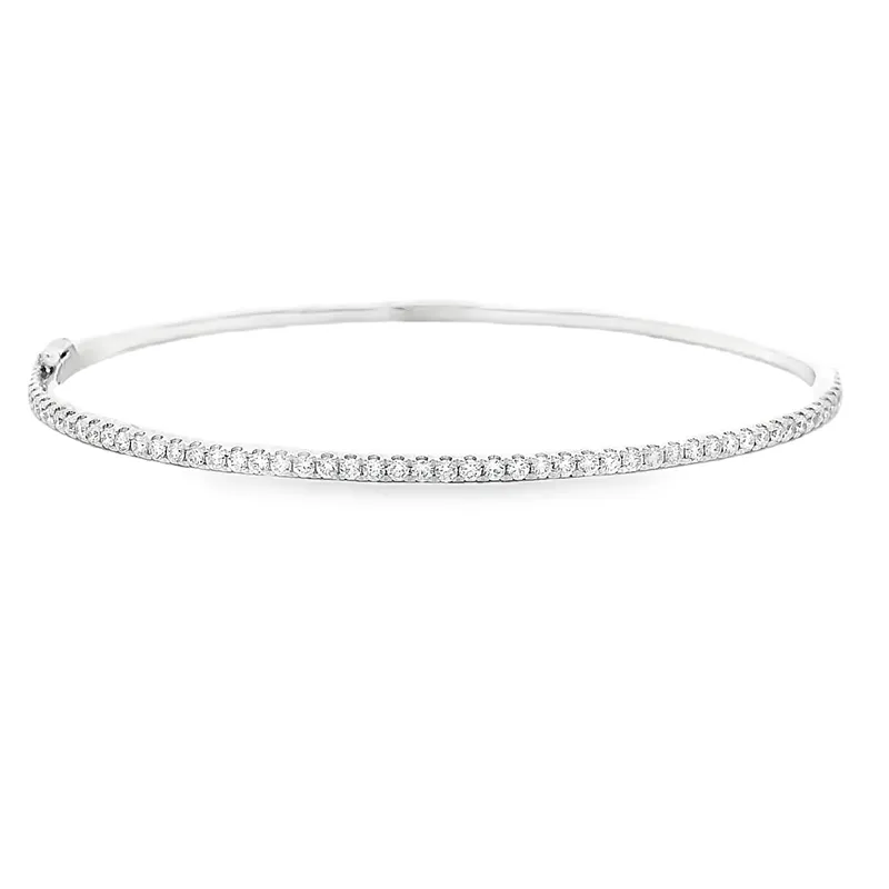 Gold Diamond Bangle Bracelet