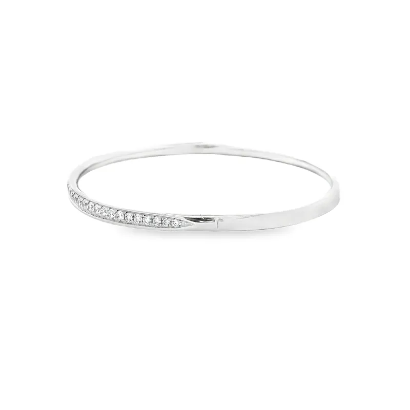 Gold Diamond Bangle Bracelet