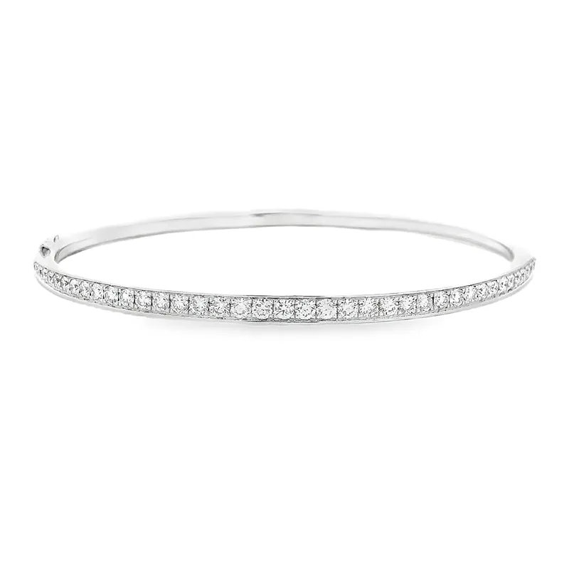 Gold Diamond Bangle Bracelet