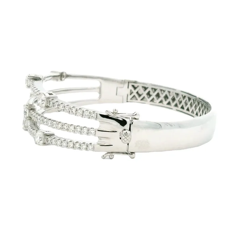 Gold Diamond Bangle Bracelet