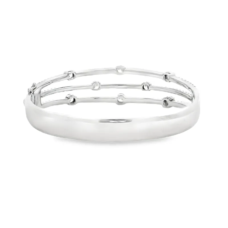 Gold Diamond Bangle Bracelet