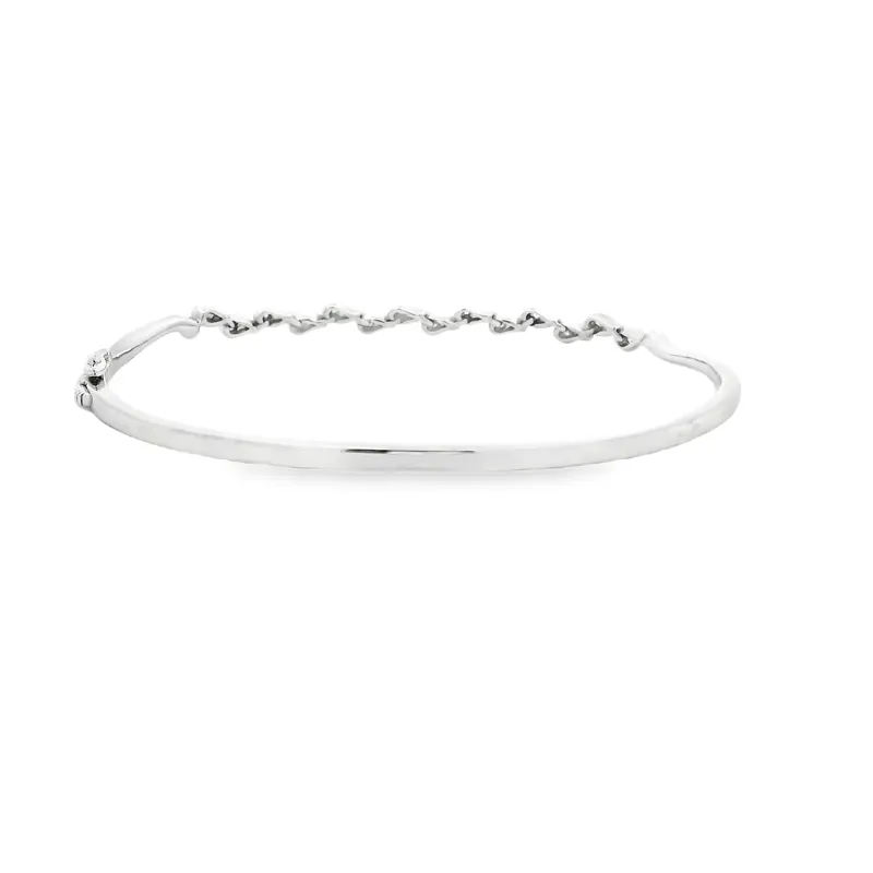 Gold Diamond Bangle Bracelet