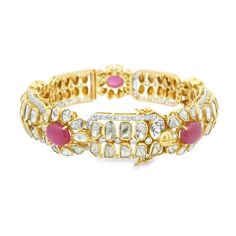 22k Gold Filigree Bangles Set | Raj Jewels