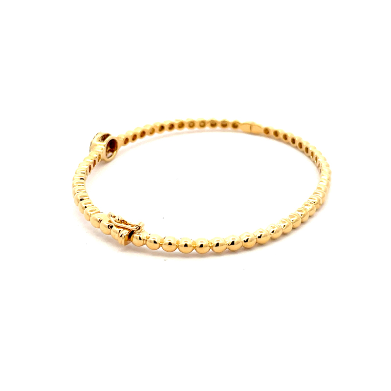 Elegant Gold Beaded Bracelet - Oval