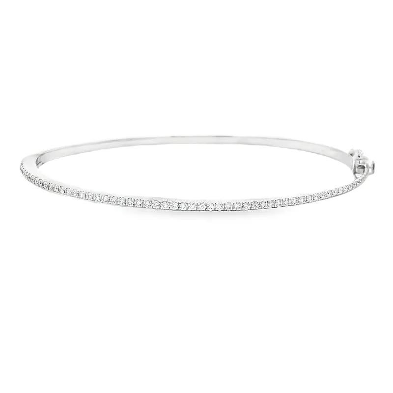 Gold Diamond Bangle Bracelet
