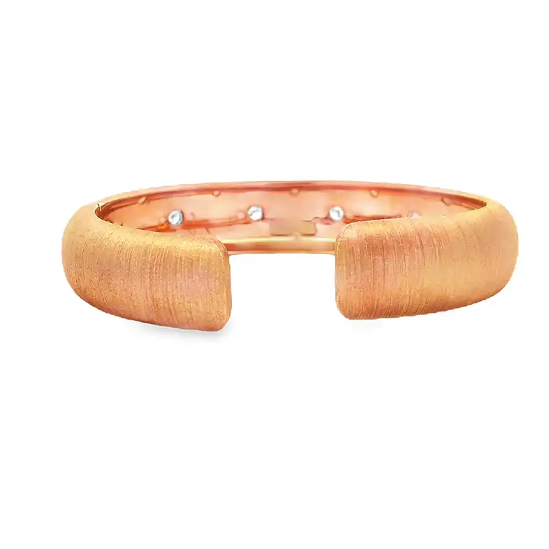 Gold Diamond Bangle Bracelet