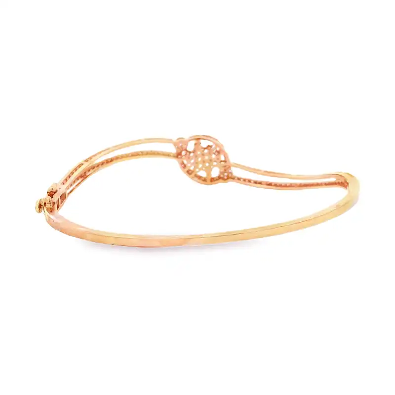 Yellow Gold Diamond Bangle Bracelet