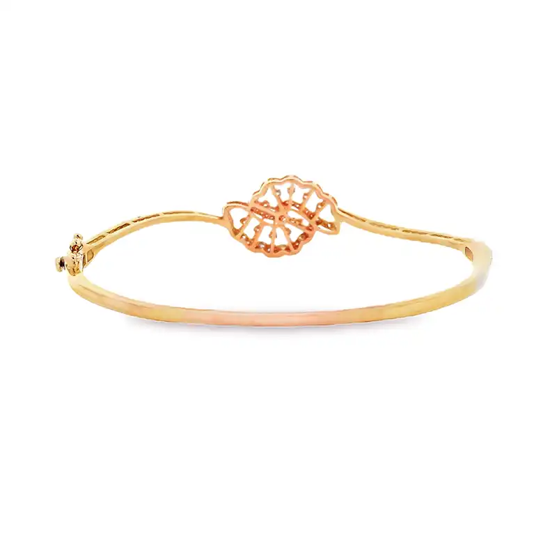 Gold Diamond Bangle Bracelet